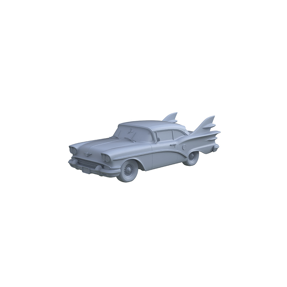 1/160 LYTA004 3D Printed 1950s Finned Car Model Kit – Unpainted DIY Multi Scale