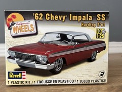 Revell 1962 62 Chevy Impala SS 409 Model Car Kit Sealed New California Wheels