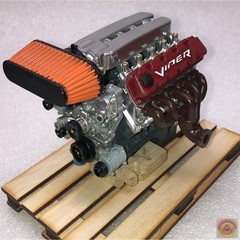 1:8-1:24 Scale V10 VIPER, 3D Resin Printed Kit with TREMEX T56 Transmission