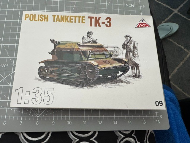 Tom 1/35 Scale Polish Tankette TK-3 Model Kit #9 Partially Built