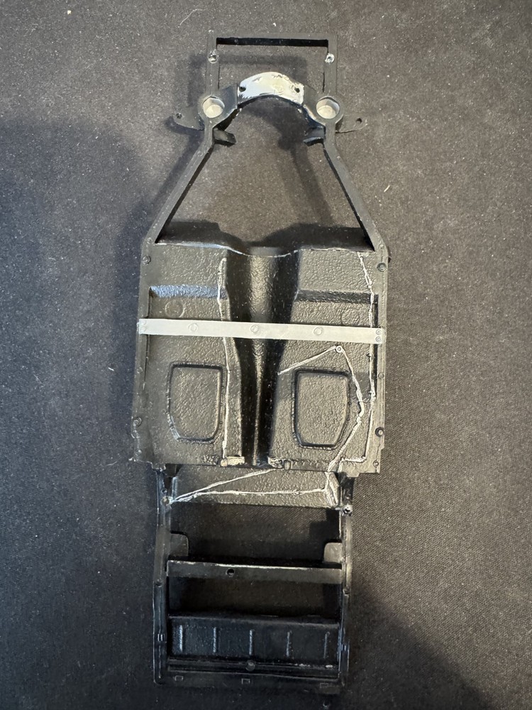 MPC 1-37809 Corvette Parts Kit Bash Chassis Partially Painted and Assembled