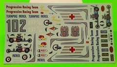 1963 Nova Chevy II Station Wagon 1/25 Decal Sheet Tony Nancy Drag Race Car Retro