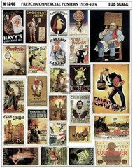 Verlinden 1/35 French Commercial Advertising Posters 1930-1940’s (25 pcs) 1248