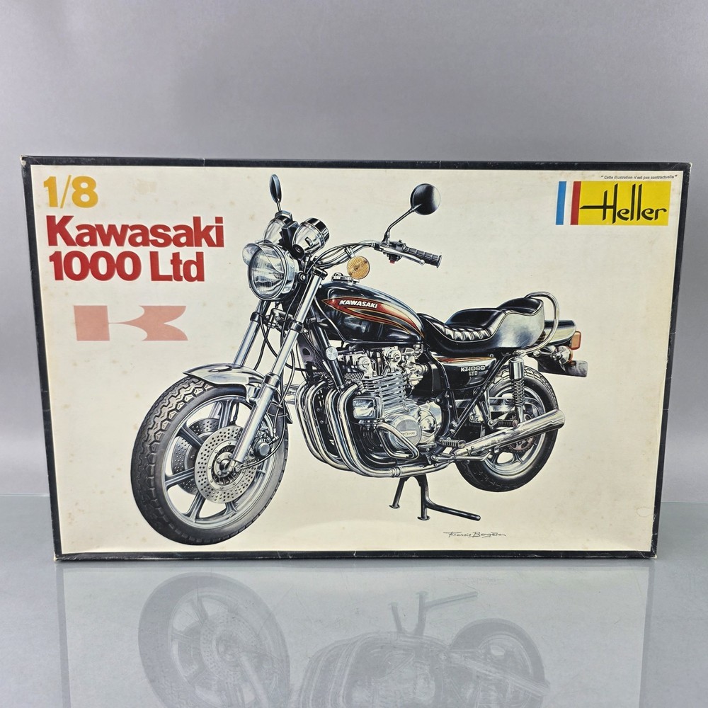 Heller 973 1:8 Kawasaki 1000 LTD Motorcycle Model Kit Vintage SEALED BAGS