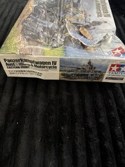 Tamiya 1/35 Panzer IV Ausf.G w/cycle Plastic Model Kit DAMAGED BOX