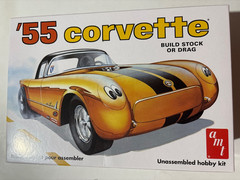Model Car Parts – AMT 1955 Chevy Corvette Instructions & Decals ONLY 1/25