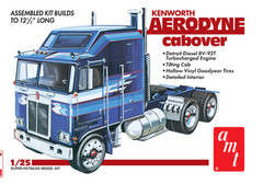 AMT 1/25 KENWORTH AERODYNE CABOVER TRANSPORT TRUCK MODEL KIT # 1463 F/S NEW!