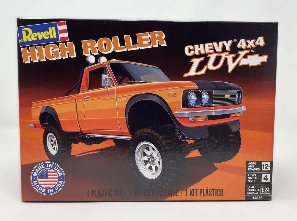Revell 1/24 Scale Chevy 4×4 LUV High Roller Plastic Model Kit 14576
