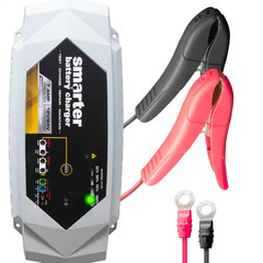 12V/24V 7 Amp Smart Automotive Battery Charger, Maintainer, Repairer, Tester wit