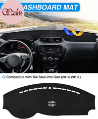 Dashboard Cover Compatible with Kia Soul 2014-2019 Accessories Dash Cover Mat No