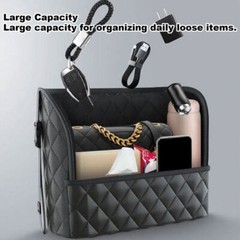 Car Seat Hanging Bag Holder & Organizer Space-Saving Mesh Storage Solution