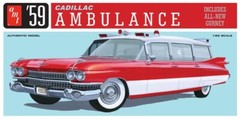 AMT 1/25 1959 Cadillac Ambulance w/Gurney AMT1395