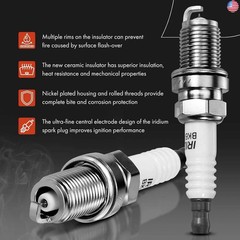 A-Premium Ignition Coils and Spark Plugs Kits Compatible with Nissan Juke