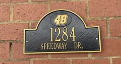 nascar 1284 speedway dr, metal Sign