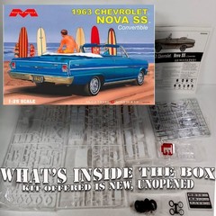 MOEBIUS MODELS 2318 1/25 1963 CHEVROLET NOVA SS CONVERTIBLE MODEL KIT