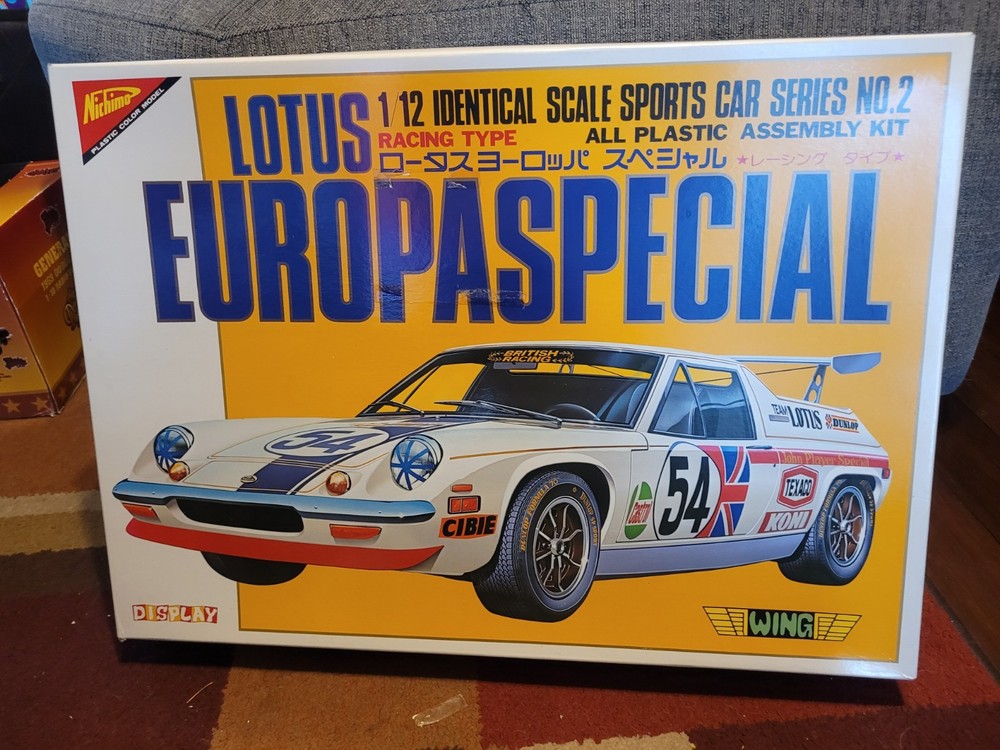 Nichimo Racing Type Lotus EuropaSpecial Wing 1/12 Kit **SEALED BAGS**