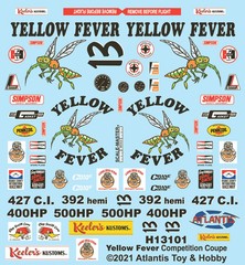 Atlantis 1/25 Yellow Fever Competition Coupe Keeler’s Kustom 13101