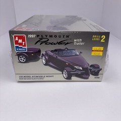 VTG AMT ERTL 1997 Plymouth Prowler With Trailer 1/25 Model Kit 8588 New Sealed