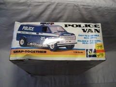 Revell POLICE VAN MODEL KIT (SEALED) 1979