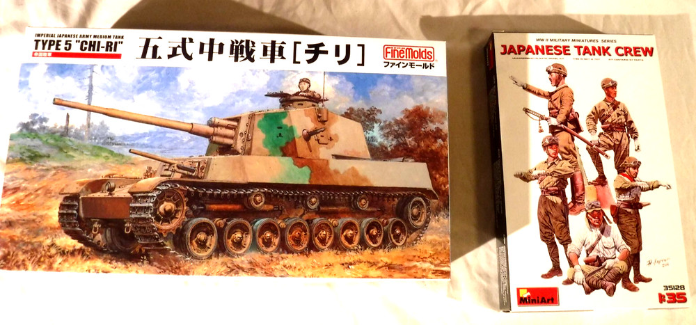 5 FREE CREW 1/35 Fine Molds IJA Medium Tank Type 5 Chi Ri w/ PE Parts # FM 28