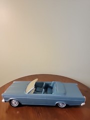 Plastic 1965 Ford Galaxie 500 XL Convertible promo model car
