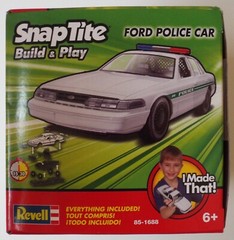 1/25 Ford Police Car SnapTite Build & Play Revell #85-1688 Factory Sealed MISB