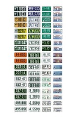 1/43 scale model car assorted Washington license plates state tags