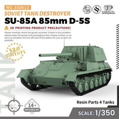SSMODEL 1:350 Military Model Kit Soviet SU-85A 85mm D-5S Tank Destroyer