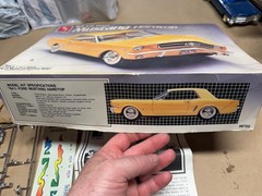 BIG 1/16 SCALE 1964 1/2 Mustang Coupe AMT Scale Model Kit Started Parts REbuild