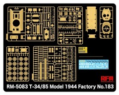 RYEFIELD MODEL RFM RM-5083 1/35 T-34/85 Model 1944 Factory No.183