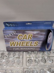 Set of 6 Chrome Spoke Rims for 1:24 Scale Model Cars – Upgrade Your Collection