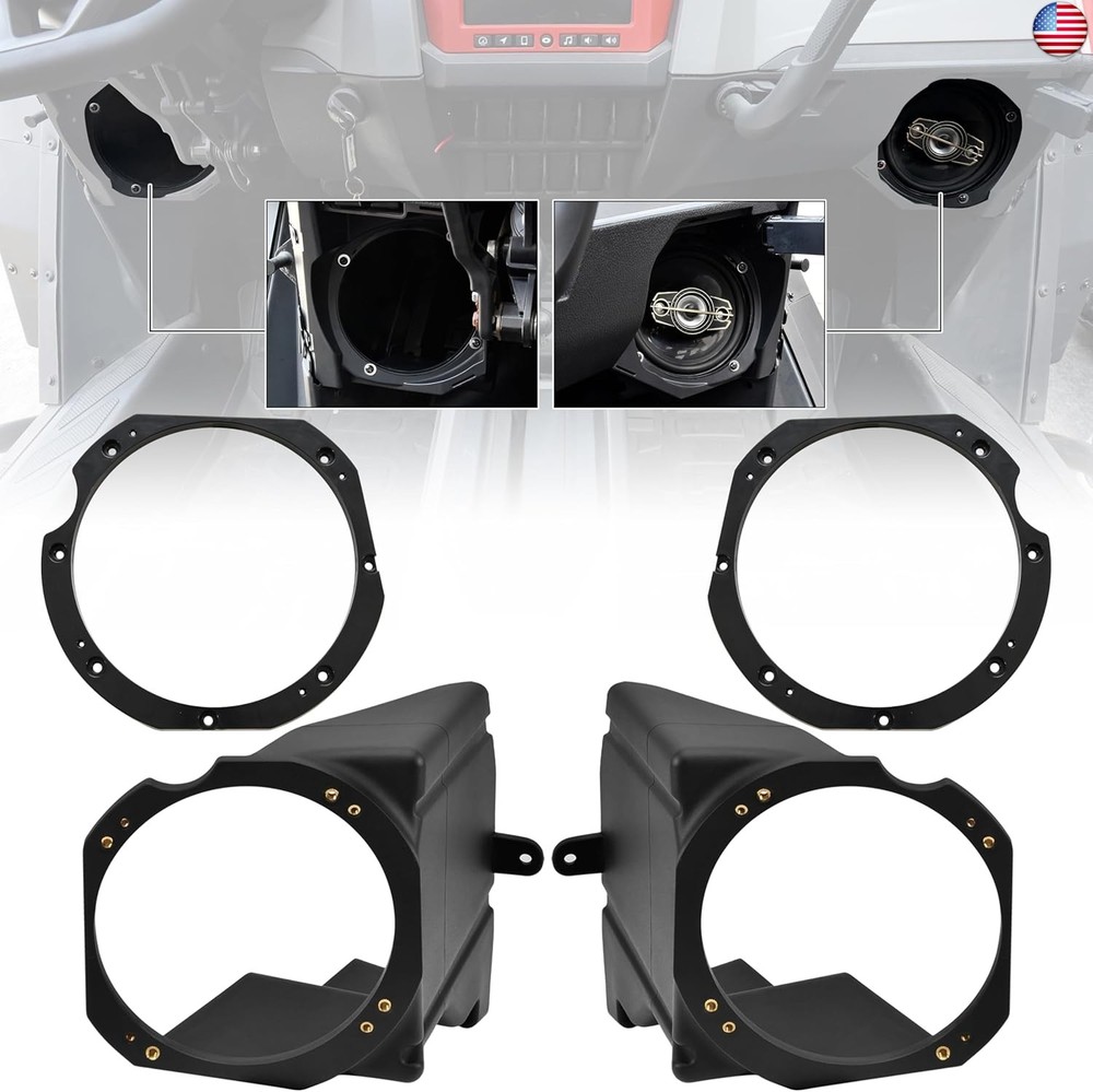 Under Dash Speaker Pods for RZR PRO XP 20-24, Dashboard Speaker Enclosure