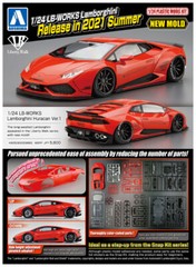 Aoshima 1/24 Liberty Walk LB-Works Lamborghini Huracan Ver. 1 Plastic Model Kit