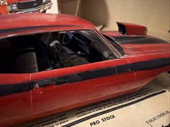RARE 1970`S AMT BOB HAMILTON`S “RED ALERT” DRAG CHEVELLE SS 1/25 Built Missing