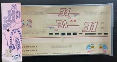 BLUE RIDGE DECALS NASCAR Car #31 Oldsmobile Roddenberry’s Decals