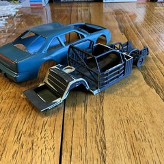 Built Model Car, 1990 Monogram Stock Car STARTED, INCOMPLETE, MODIFIED For Parts