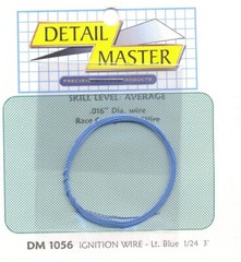 Detail Master 1056 x 1/24-1/25 2ft. Race Car Ignition Wire Light Blue