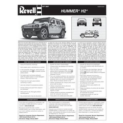 Revell Hummer H2 California Wheels 1:25 Open Incomplete Model Kit