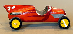 Vintage Custom Built Wood Midget Racer Model Indy 500 Marx Slush Race Stock Car