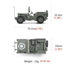 Unique 1/48 US Willys Army Jeep Model Kit of the famous MB 4×4 – Ships from USA!