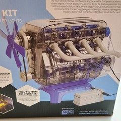 Discovery #Mindblown Model Engine Kit with Moving Parts and LED Lights.