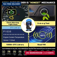 CGSULIT SC204 Enhanced OBD2 Scanner Diagnostic Tool, Check Engine Code Reader Wi