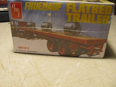 AMT Fruehauf Flat Bed Trailer Sealed packaging. 1/25. 12up