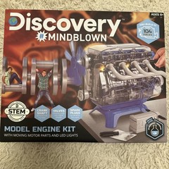 Discovery Mindblown Model Engine Build Kit 4 Cylinder Combustion STEM 104 Piece