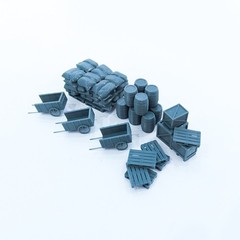 Yao’s Studio LYTS144015 1/144 Model Railway Scenery Warehouse Accessories Set