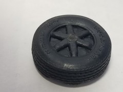 1940 Ford DETERIORATED TIRE from Diamond in the Rough AMT 1:25 Model Kit 1939
