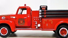 Fire Engine Truck Ford Pumper1Built Metal Model Car Vintage1940Pickup1950Wagon