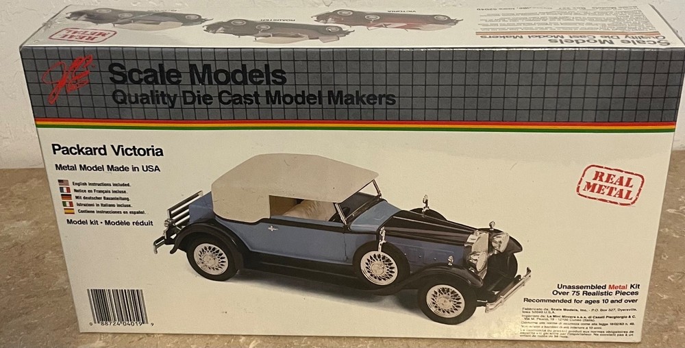 Packard Victoria Metal Model Kit 4019 Sealed 1:22 Scale