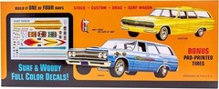 AMT 1965 Chevy Chevelle Surf Wagon 1/25 Scale Model Kit [New Toy]
