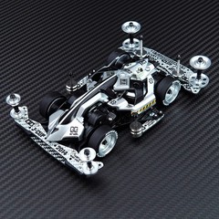 Silver JueDi ZhanChe Mini 4WD, Carbon & Alloy Upgraded, Ready to Run